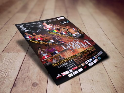 Flyer – Affiche Gala Boxe Lion Belt